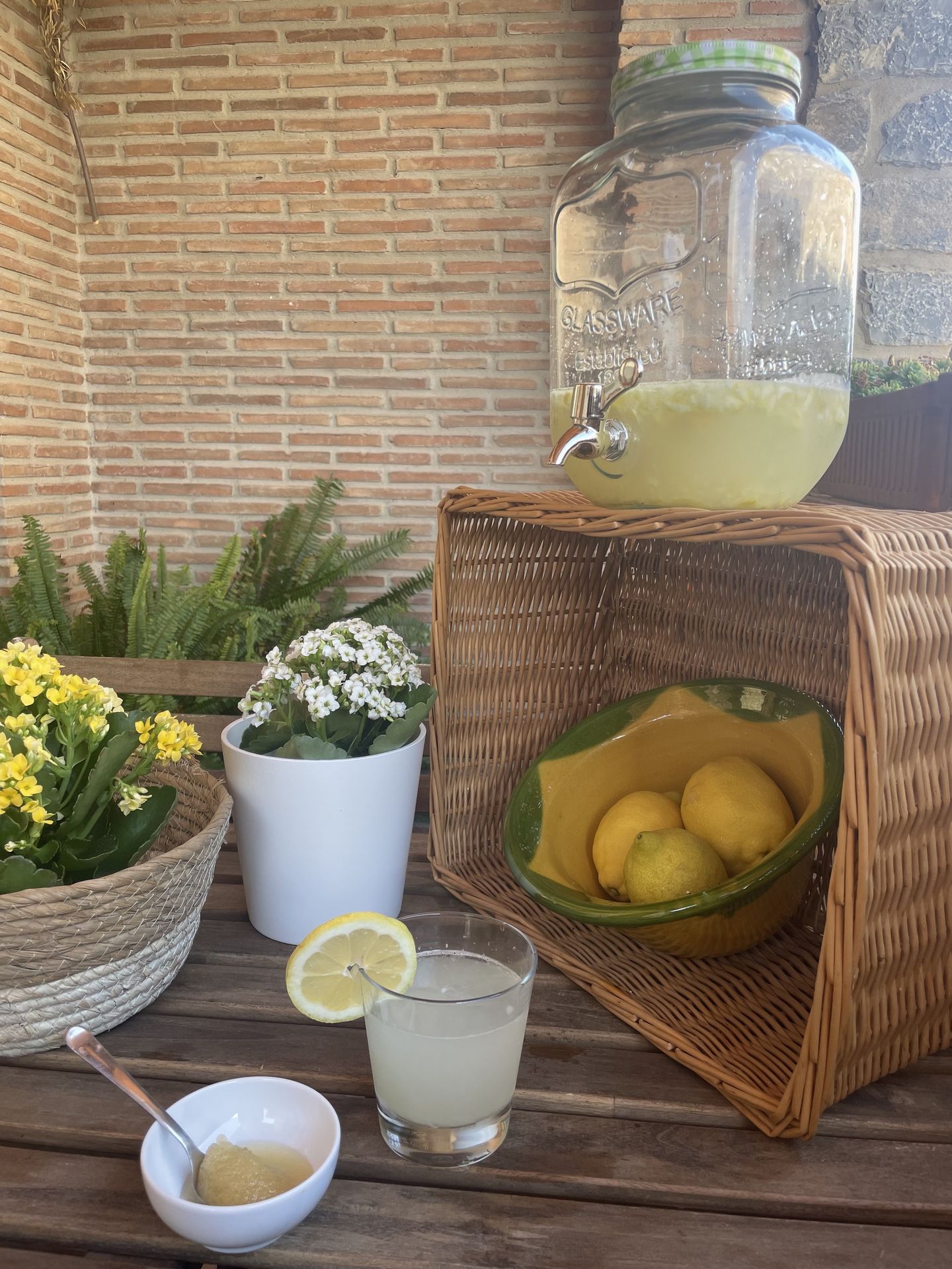 limonada con miel casera